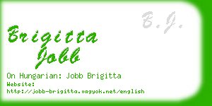 brigitta jobb business card